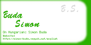 buda simon business card